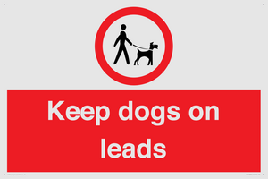 Keep dogs on leads